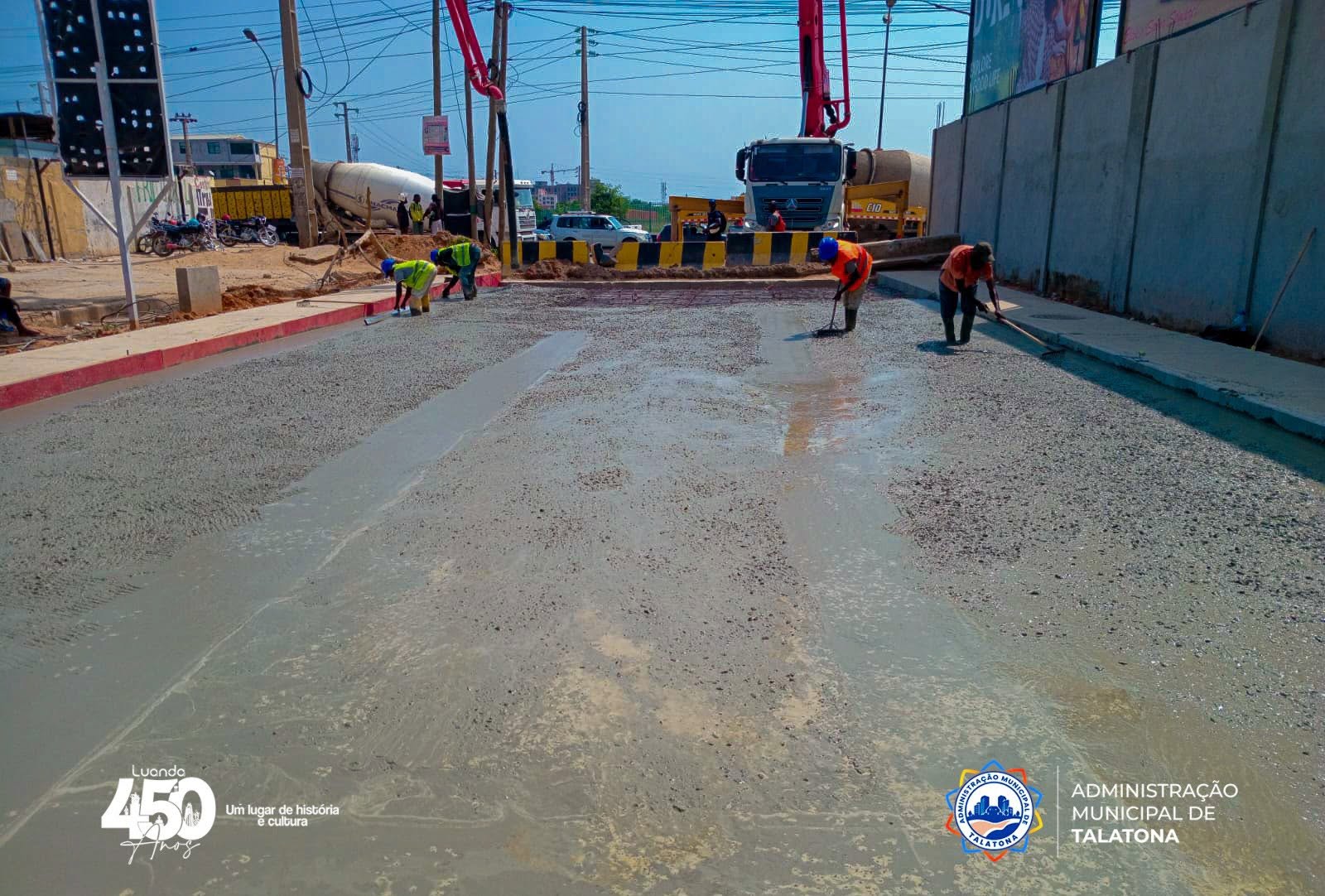 Imagem da notícia: TALATONA INICIA OBRAS DE BETONAGEM DE VIA ESTRATÉGICA PARA MELHORAR MOBILIDADE URBANA
